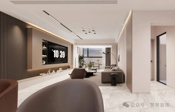 梦居&装修设计 | 190㎡现代简约住宅，优雅的简奢之美。