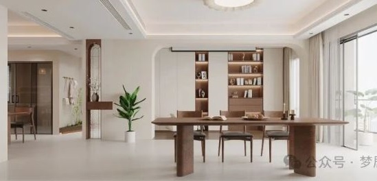 梦居&装修设计 | 时空碰撞！230㎡住宅，现代与中古风情的完美融合！