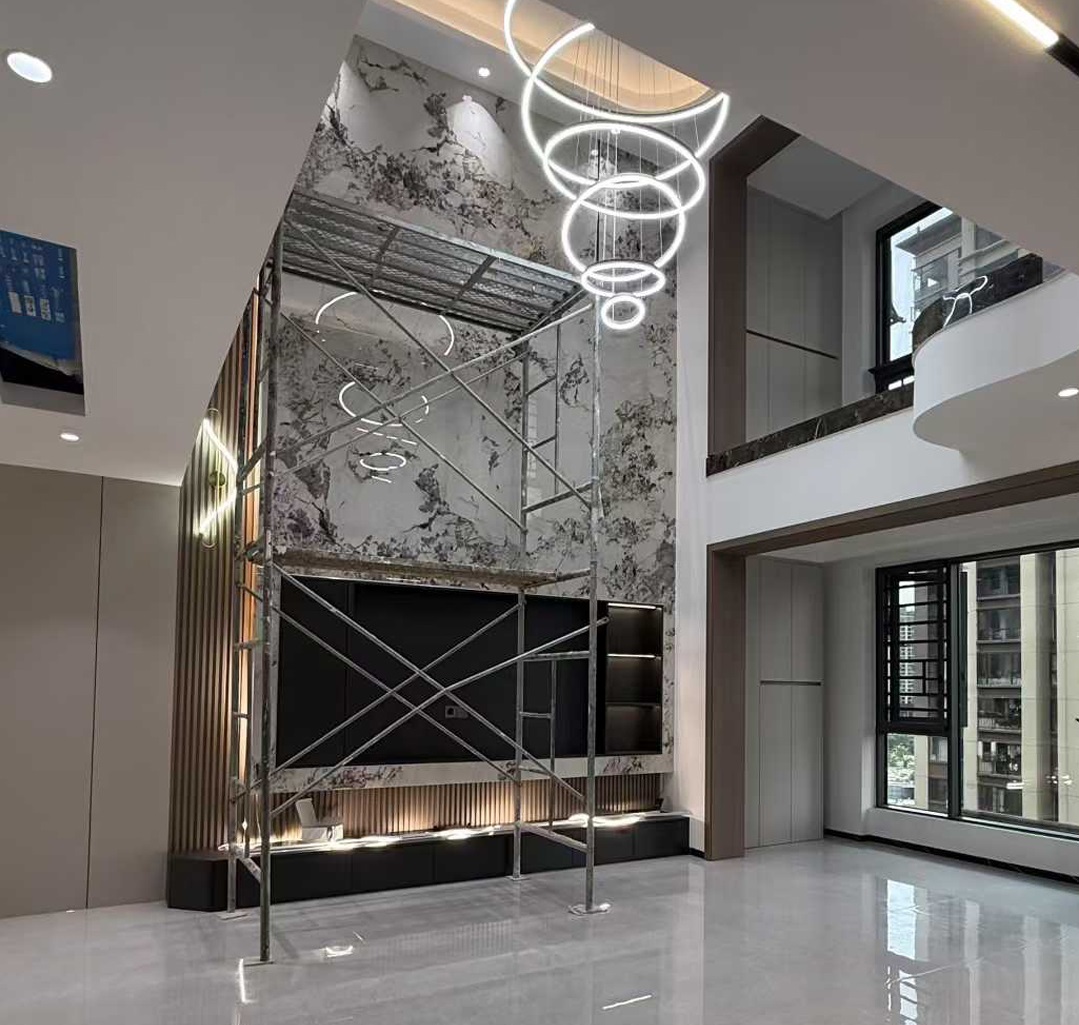 意式轻奢复式楼完工